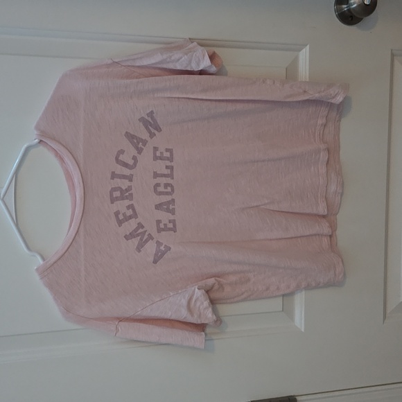 Chemisier American Eagle Outfitters Rose Pâle Brodé - Taille 2, Occasion Très Bon état